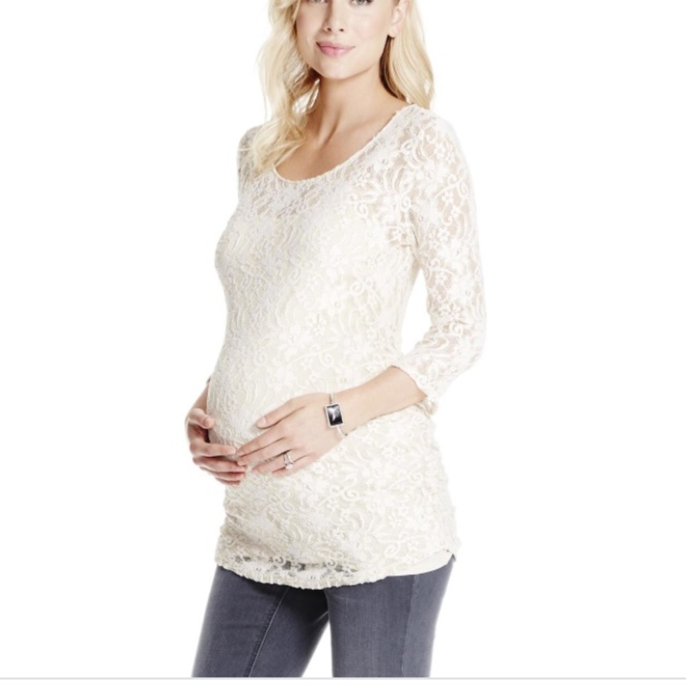 Jessica Simpson maternity lace blouse - Picture 2 of 5